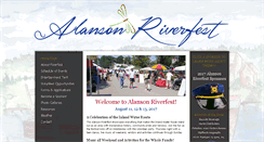 Desktop Screenshot of alansonriverfest.com