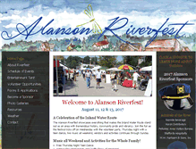 Tablet Screenshot of alansonriverfest.com